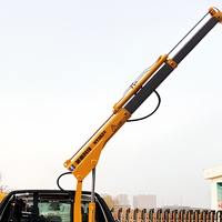 Mini grue articulée 1t DC12V pour camionnette, petite grue de levage montée sur véhicule pour le chargement sur chantier