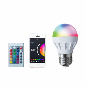 Banqcn cuộc sống thông minh App BLE đèn hiệu & hồng ngoại điều khiển từ xa, 1.5 Wát G45 RGB <span class=keywords><strong>LED</strong></span> Light <span class=keywords><strong>Bulb</strong></span> - Product Image 5