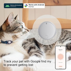 Dispositif de suivi personnalisé blanc et noir pour iOS et Android, traceur anti-perte pour animaux de compagnie, mini traceur <span class=keywords><strong>GPS</strong></span> de positionnement global pour chiens et chats - Product Image 2