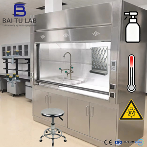 Hotte à fumées Baitu CE UV Ster résistante aux hautes températures en acier inoxydable 304 pour laboratoire, salle blanche, entreprise pharmaceutique GMP - Product Image 1