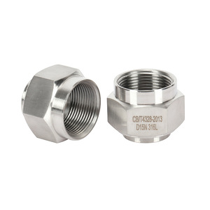 Connecteur de conduit flexible en métal étanche de type D, épaule plate extérieure, fileté, acier inoxydable, type DPJ, conduit de câble de type extrémité - Product Image 1