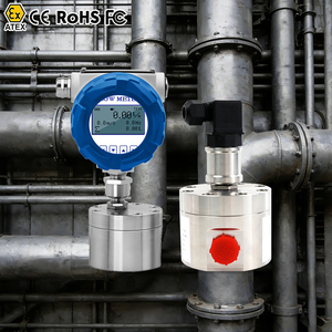 ईंधन प्रवाह मीटर अंडाकार गियर डीजल प्रवाह मीटर प्रवाह दर गेज गियर मीटर - Product Image 1