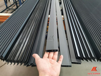 Profilé en aluminium de qualité supérieure pour cadre de fenêtres et portes, type rail supérieur, pour salles blanches et maisons solaires en Europe