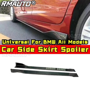 Real Carbon Fiber Look Car Side Skirt Lip Spoiler Guard Apron <b>Splitter</b> Universal For BMW All Models Body Kit Car Accessories - Product Image 2