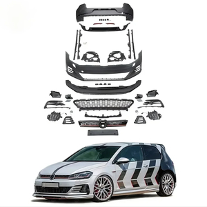 フォルクスワーゲンゴルフ7 GTIボディキットリアディフューザーとサイドスカート改造新しいプラスチックバンパーカナダ市場向け - Product Image 2