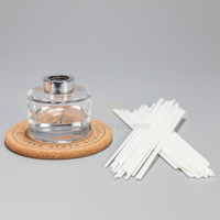 Diffuseur d'ambiance intérieur, désodorisant, diffuseur de parfum en rotin, bâtonnets en fibre de coton parfumés floraux, diffuseur pour toilettes