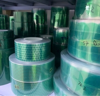 2025 ruban de masquage en polyester vert haute température pour animaux de compagnie ruban de polyimide de silicone sensible à la pression étanche pour l'isolation