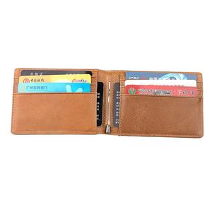Portefeuille court en cuir de vache véritable, mode, RFID, pour hommes et femmes, porte-cartes, pince à billets - Product Image 6