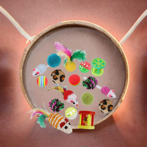 Set di 20 Giocattoli per Gatti in Sisal alla Moda, Confezione Regalo per Tutte le Festività, Giocattoli per Cani e Gatti - Product Image 3