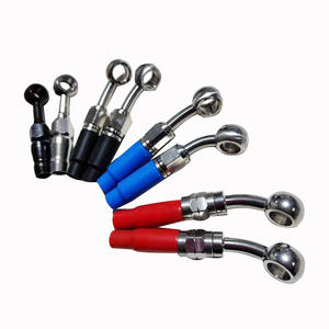 Motorrad Edelstahl geflochten ptfe Schlauch Ende Banjo Schraube männlich weiblich eine Armatur Bremsleitung Schlauch anschluss - Product Image 2