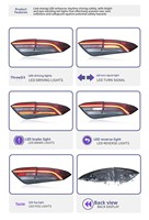 Ensemble de feux arrière pour Maserati Levante 16-20, nouveau design modifié, feux de freinage LED, feux arrière, clignotants
