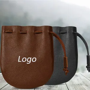 Mini bolsas de couro personalizadas da impressão do logotipo