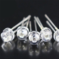 Chapeau de paille à LED jaune, 100 degrés 1600mcd, pour éclairage, 588-595nm, 590nm, 5mm, meilleur prix