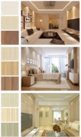 Dernières conceptions de dalles de plafond en PVC ignifuges 2x4, panneaux muraux étanches en film, panneaux de douche, OEM, carrés, modernes, pour hôtels, durée de vie supérieure à 5 ans