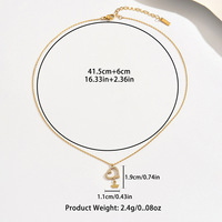 Collier de clavicule en acier inoxydable avec pendentif cœur géométrique, incrusté de zircon, bijou de cou élégant et de luxe léger
