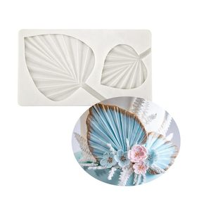 YS forma <span class=keywords><strong>de</strong></span> hoja <span class=keywords><strong>de</strong></span> palma galletas pudín azúcar molde pastel duro DIY <span class=keywords><strong>Chocolate</strong></span> silicona decoración ventilador jugando hoja Fondant decoración herramientas - Product Image 6
