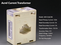 Transformateur de courant à noyau solide Acrel AKH-0.66 30I 125/5A classe 0.5 0.66kV CT pour compteur d'énergie