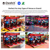 Plataforma de Movimiento Electrónica Profesional para Simulador de Carreras, Máquina de Juego de Conducción AR con Pantalla HD, Cabina Arcade para Centro Comercial
