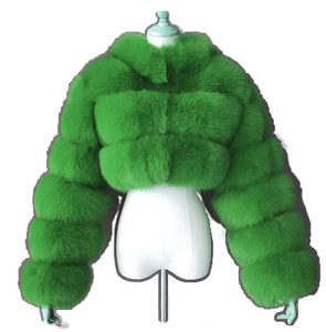 Stunning Faux Fur Outerwear for <strong>Women</strong> - Short Length <strong>Coat</strong> with Stand-Up Collar, Ideal for Fashionistas - Product Image 5