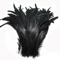 40-45cm(16-18inch) Plumes de coq noir Vente en gros Rooter Coque Tails pour coiffure Carnaval Sac à dos Décor