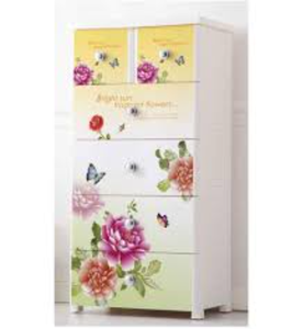 Organisateur <span class=keywords><strong>de</strong></span> vêtements <span class=keywords><strong>en</strong></span> <span class=keywords><strong>plastique</strong></span> à 5 niveaux <span class=keywords><strong>de</strong></span> style floral Armoires <span class=keywords><strong>de</strong></span> <span class=keywords><strong>rangement</strong></span> à tiroirs à 5 niveaux bon marché pour le salon - Product Image 1