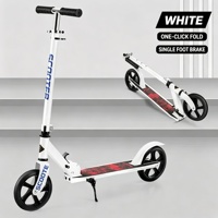 Trottinette pliable de haute qualité pour adultes et adolescents, hauteur réglable, 2 grandes roues, durable, trottinette de ville pour enfants