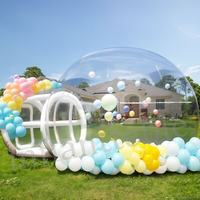 Dôme à bulles gonflable d'extérieur en PVC transparent pour mariages, fêtes, complexes hôteliers et événements commerciaux