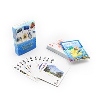 Jeu de poker personnalisé avec des cartes à jouer en papier à personnaliser, type publicitaire de poker