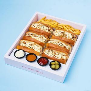 Personnalisé grand écologique kraft carton <span class=keywords><strong>brunch</strong></span> pâturage boulette de viande restauration <span class=keywords><strong>plateau</strong></span> <span class=keywords><strong>plateau</strong></span> à <span class=keywords><strong>emporter</strong></span> emballage alimentaire boîtes à lunch - Product Image 3
