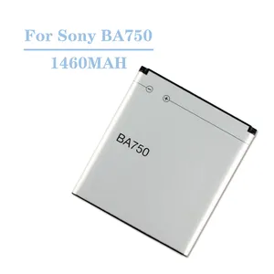 高品質 オリジナル 3.7V 1460mAh LT18i LT15i X12 交換用 Sony バッテリー BA750