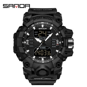 SANDA 6126 Multi-function Shock-Proof <strong>Watch</strong> <strong>for</strong> Men <strong>Outdoor</strong> Sports Waterproof Electronic <strong>Watch</strong> Wristwatch Man Digital <strong>Watch</strong> - Product Image 6