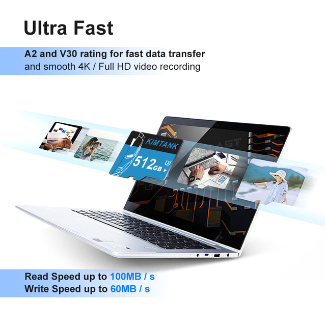 Custom LOGO Mini SD Card 1GB-256GB Class10 U3 U1 A1 for Phone/Camera