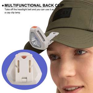 Linterna frontal LED súper brillante para correr de noche al aire libre, equipo de camping, recargable por USB, luz con clip para gorra, luz de trabajo, faros delanteros. - Product Image 2