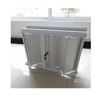 Fenêtre Moderne en Alliage d'Aluminium Pliante Anti-Ouragan, Anti-Vent et Insonorisée pour Salle de Bain, Hôtel, Villa