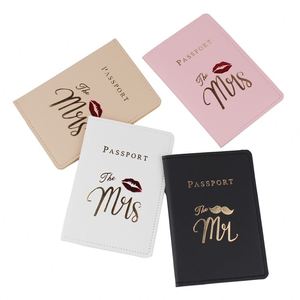 Estuche para Identificación de Cuero PU con Diseño para Parejas, Logotipo Personalizable, Antirrobo, Duradero, Portátil, Impermeable, Porta Pasaportes, Moderno - Product Image 3