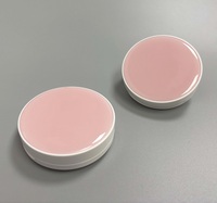 Conteneur d'emballage cosmétique compact à double étage en plastique ABS écologique, matériaux recyclés, forme de palette d'ombres à paupières personnalisée