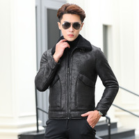 Automne et hiver nouvelle veste en cuir courte pour hommes plus veste en velours en faux cuir velours