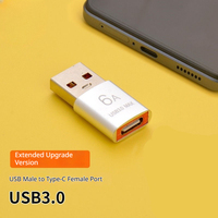 Adaptateur OTG USB-C Mâle vers USB-A Femelle en Gros, Charge Rapide PD 6A 120W USB 3.0 pour Téléphone, Ordinateur Portable et Ordinateur