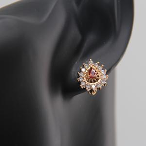 Trung Quốc Năm Mới Bông Tai Giá Thấp Sang Trọng Phong Cách Zircon Claw Khảm Nước Thả Bông Tai Studs Đối Với Phụ Nữ - Product Image 5