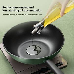 Maifan Stone-Poêle à frire antiadhésive en acier inoxydable, capacité de 20cm, capacité de 1 à 2L, pour la cuisine à domicile, cuisinière à gaz à induction compatible - Product Image 2