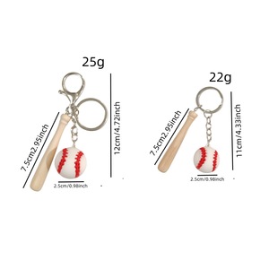 Llavero Abridor de Botellas con Forma de Bate y Pelota de Béisbol, Chapado en Oro, de Aleación de Zinc, Regalo Deportivo de Alta Calidad para Fanáticos del Béisbol - Product Image 5