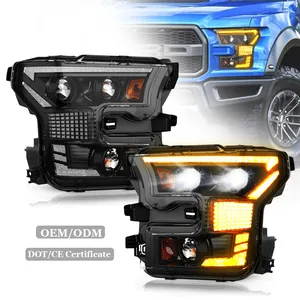 Luces Led 2017 For Fords F-150 F150 Headlight Headlamp Assembly For Ford F150 2017 2015 Front Light