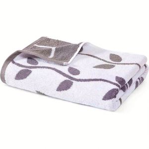 Modern Threads Organic Vines 6-Piece 100% Cotton <b>Towel</b> <b>Set</b> Striped Leaf Print Yarn Dyed Jacquard Includes 2 <b>Bath</b> <b>Towels</b> - Product Image 4