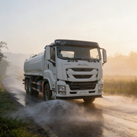 Camion-citerne à eau en acier inoxydable 1Suzu 6X4 pour le transport d'eau potable et l'arrosage des rues, directement de l'usine