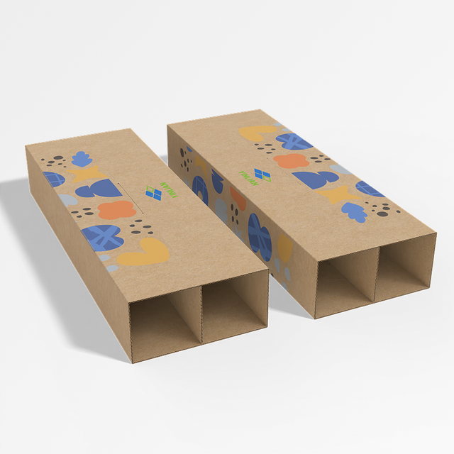 Custom Recyclable Waterproof Corrugated Paper Insert with Grid Compartments for Skincare Wine Beverage Bottles Secure Holder Box