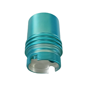 Carcasa cilíndrica roscada de aluminio anodizado cian, mecanizada por CNC a medida, carcasa tubular de primera calidad para bicicleta eléctrica mecánica - Product Image 2