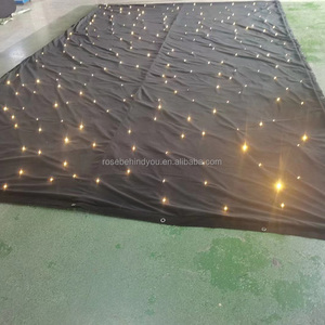 Đám Cưới Bầu Trời Đầy Sao Vải Nền Vải Ánh Sáng Sân Khấu Đám Cưới Đảng Tổ Chức Sự Kiện Sao Vải LED Sao Rèm Cửa - Product Image 1