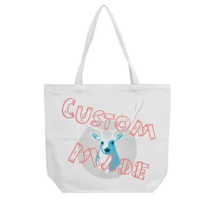 Customized logo shopping bag Popular canvas tote bag hot selling women bag