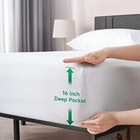 Vente flash - Ensemble de draps de lit de luxe 4 pièces, faciles à installer et rafraîchissants, pour hôtel