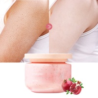 Gommage Corporel au Grenade 250g Marque Blanche OEM – Exfoliant Doux, Éclaircissant, Hydratant, Nettoyant en Profondeur, Végétalien, Pour Tous